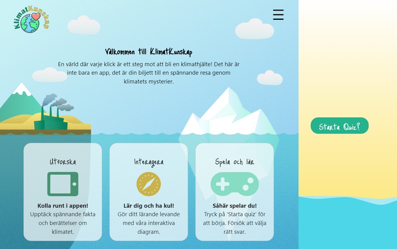 Screenshot of Klimatkunskap